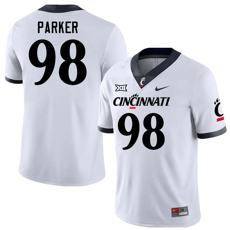 Cincinnati Bearcats #98 Marquaze Parker College Football Jerseys Stitched-White